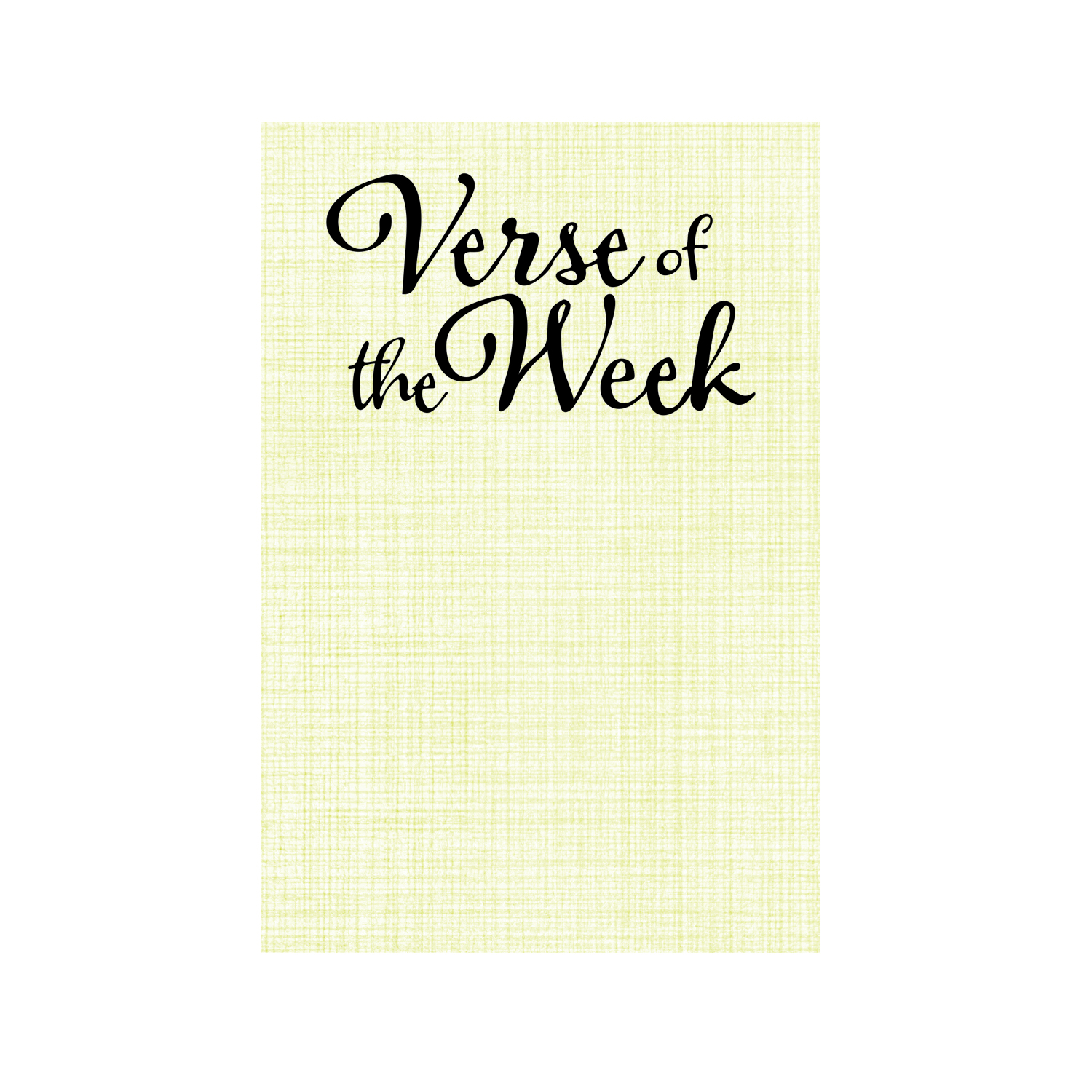 Verse of the Week Blank Note Cards 4×6 (50 Notecards) – Piggyback Shop